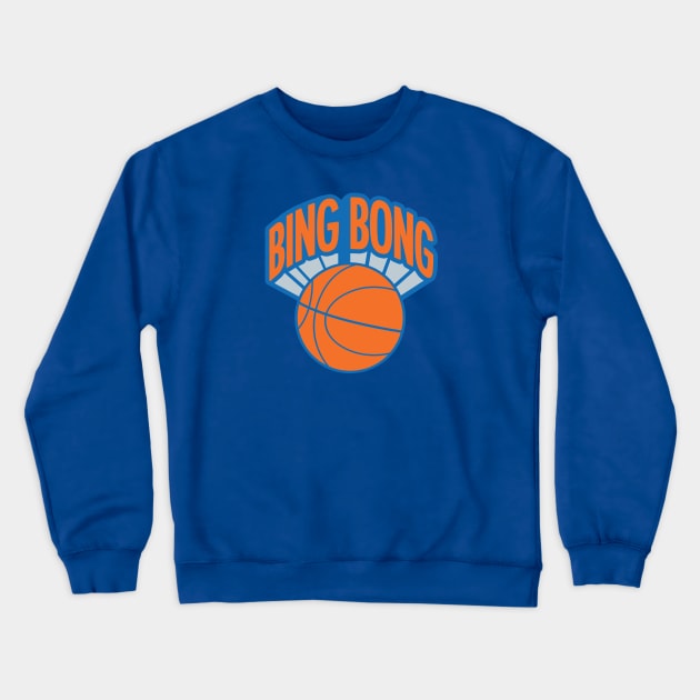 Bing Bong New York Knicks Spoof Vintage Crewneck Sweatshirt by overhooped